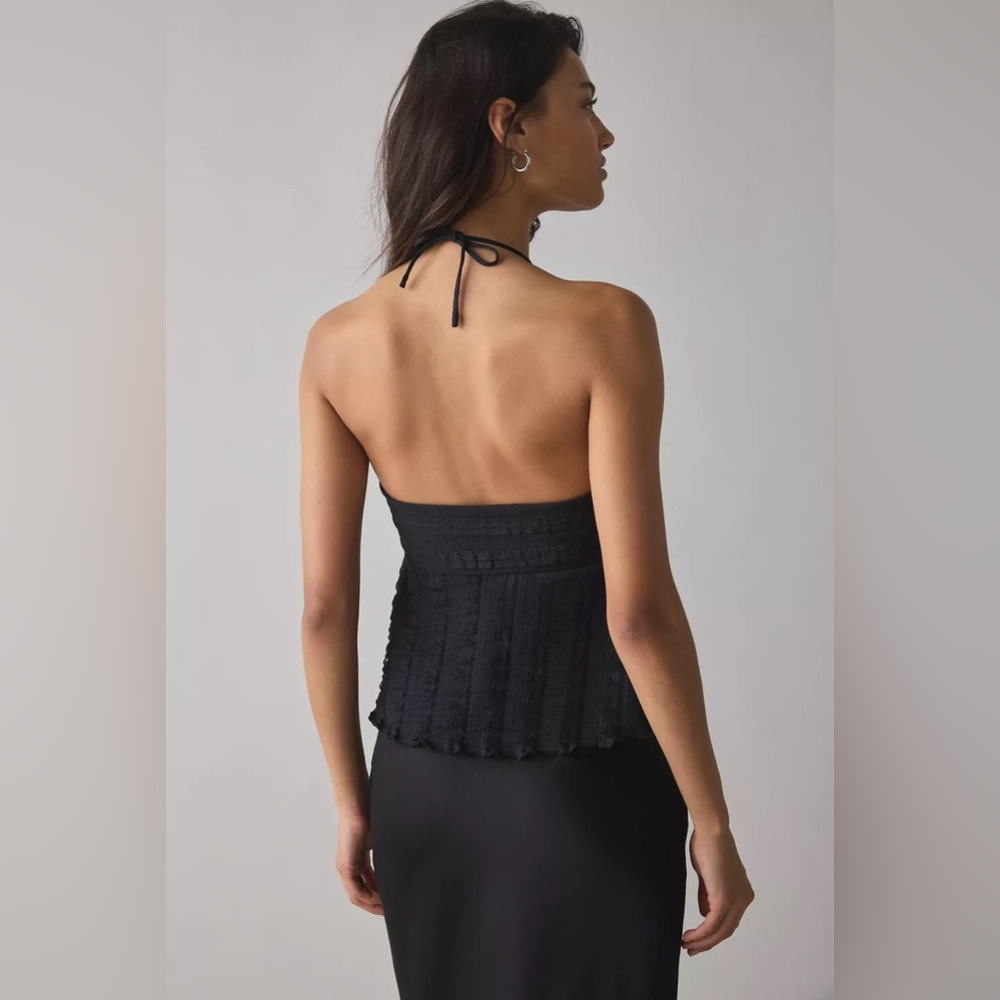 UO Eloise Convertible Tie Split-Front Tube Top - Picture 4 of 4